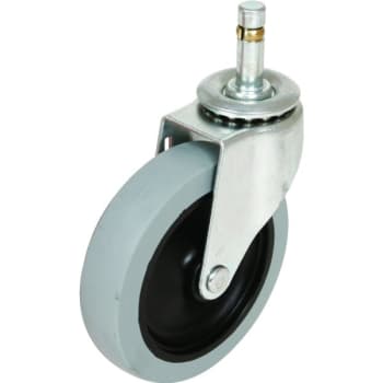 Image for Shepherd 3" Gray Non-Marking Rubber Swivel Caster - Friction Ring Stem from HD Supply