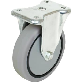Image for Shepherd 4" Gray Rubber Rigid Caster from HD Supply