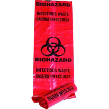 Unimed 3 Gallon Red Bio-Hazard Waste Bag (200-Box)