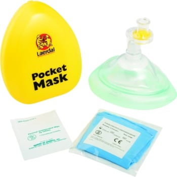 Image for Unimed Pocket Mask With Hard Case, Gloves And Wipe from HD Supply