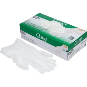 Medline® Curad 3G Vinyl Powder-Free Exam Gloves Large Case Of 1000