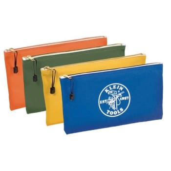 Image for Klein Tools® Canvas Zipper Bags - Package Of 4 from HD Supply