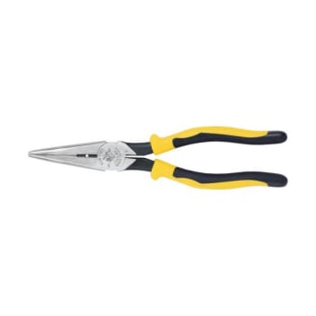 Image for Klein Tools® 8'' Journeyman Heavy-Duty Long-Nose Side-Cutting & Stripping Pliers from HD Supply