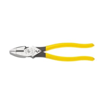 Image for Klein Tools® 9'' High-Leverage Side-Cutting Connector Crimping Pliers from HD Supply
