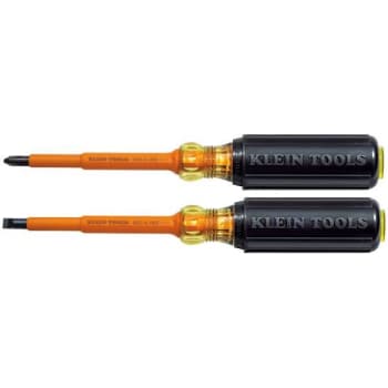 Image for Klein Tools® 2-Piece Cushion-Grip Insulated Screwdriver Set from HD Supply