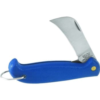 Image for Klein Tools® 2-1/2 Stainless Steel Curved-Sheepfoot Slitting Pocket Knife from HD Supply