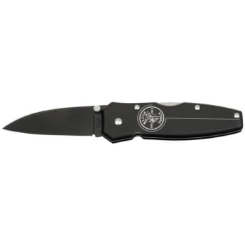 Image for Klein Tools® 2-1/2 Black Lightweight Lockback Drop Point Knife from HD Supply