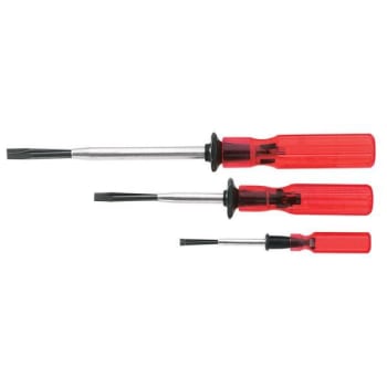 Klein Tools® 3-Piece Slotted Screw-Holding Screwdriver Set