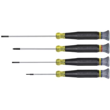Image for Klein Tools® 4-Piece Electronics Screwdriver Set from HD Supply