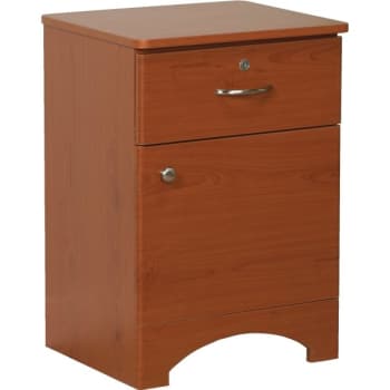 Image for Drive™ Oslo Lockable 1 Door/1 Drawer Bedside Cabinet, 29-1/2" x 21" x 18",Cherry from HD Supply