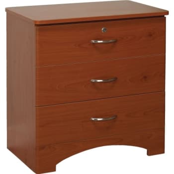 Image for Drive™ Oslo 3-Drawer Bedside Cabinet, 29"W x 18"D x 29.5"H, Mahogany from HD Supply