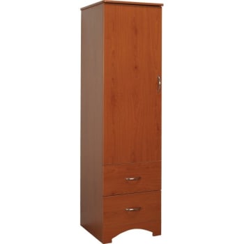 Image for Drive™ Oslo Wardrobe With 1-Drawer/1-Door, 78"x22"x23", Nickel Hardware, Cherry from HD Supply