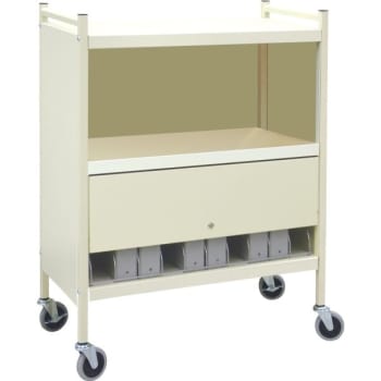 Image for Omnimed Omnicart Chart Rack In Beige Holds 10 Binders Locking Panel from HD Supply