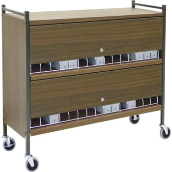 Image for Omnimed Omnicart Chart Rack In Beige Holds 35 Binders Locking Panel 2 X 15" from HD Supply