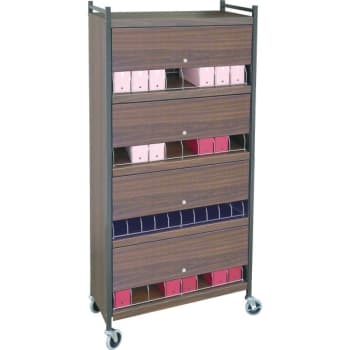Image for Omnimed Omnicart Chart Rack In Beige Holds 32 Binders Locking Panel 4 x 8" from HD Supply