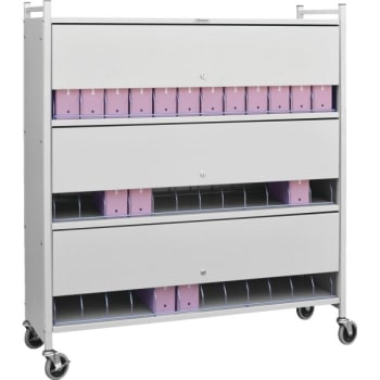 Image for Omnimed Omnicart Chart Rack In Beige Holds 36 Binders Locking Panel 3x12" from HD Supply