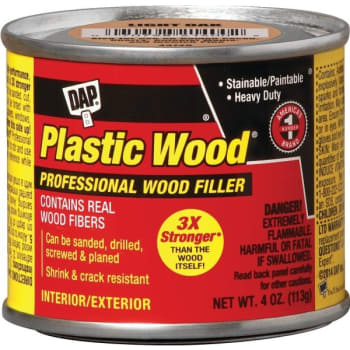 Image for Dap 4 Oz Light Oak Plastic Wood Solvent Wood Filler Package Of 12 from HD Supply