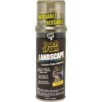 Image for Dap 12 Oz Touch'n Foam Landscape Exterior Filler Adhesive (Black) (12-Count) from HD Supply