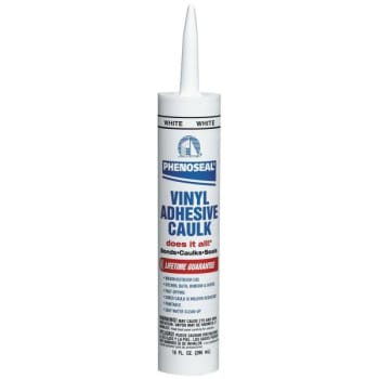 Image for DAP Phenoseal 10 Oz White DoesIt All Vinyl Adhesive Caulk Package Of 24 from HD Supply
