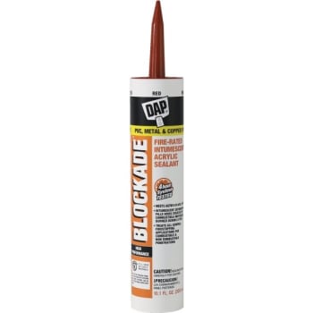 Image for DAP Blockade 10 Oz Red Fire-Rated Intumescent Acrylic Latex Sealant (12-Pack) from HD Supply