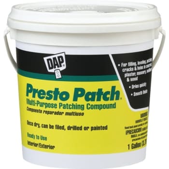 Dap 1 Gallon Presto Patch Ready-Mixed Multi-Purpose Patching Compound (White) (2-Pack)