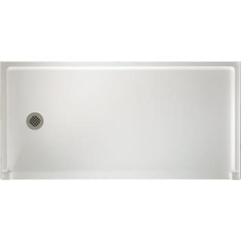 Image for Swan Veritek Barrier-Free Shower Floor Left Drain White Fiberglass from HD Supply