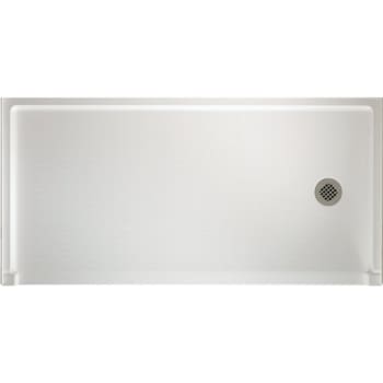 Image for Swan Veritek Barrier-Free Shower Floor Right Drain White Fiberglass from HD Supply