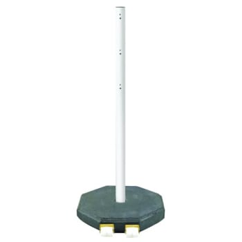 Image for Portable Rubber Base Stanchion, 30 Lb. Base With 5' Post And Wheels from HD Supply