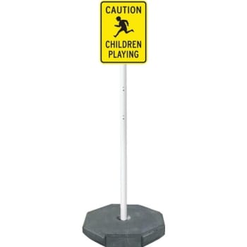 Image for Portable Rubber Base, 30 Lb. Base With 4' Post from HD Supply