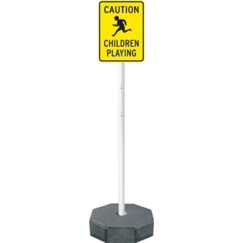 Image for Portable Rubber Base, 60 Lb. Base With 4' Post from HD Supply