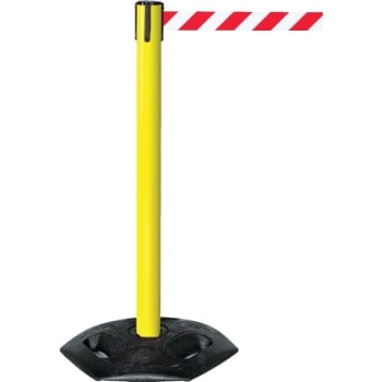 Image for Tensabarrier® Post With Rubber Base, Yellow Post from HD Supply