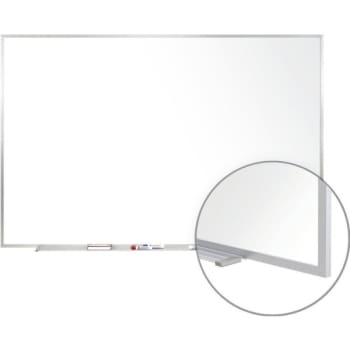 Image for Ghent® Magnetic Porcelain Dry-Erase Whiteboard With Aluminum Frame, 8' x 4' from HD Supply