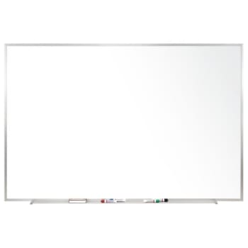 Image for Ghent® Magnetic Porcelain Dry-Erase Whiteboard With Aluminum Frame, 6' x 4' from HD Supply