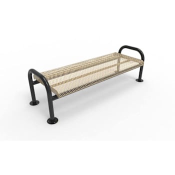 Ultrasite® Portable/Surface Mount Ultra Bench, Beige Galvanized Steel, 4'