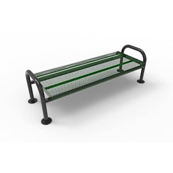 Ultrasite® Portable/Surface Mount Ultra Bench, Green Galvanized Steel, 4'