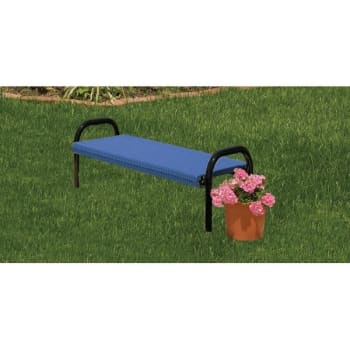Image for Ultrasite® In Ground Mount Ultra Bench, Blue Galvanized Steel, 4' from HD Supply