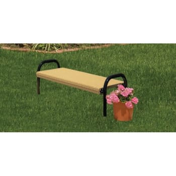 Image for Ultrasite® In Ground Mount Ultra Bench, Beige Galvanized Steel, 4' from HD Supply