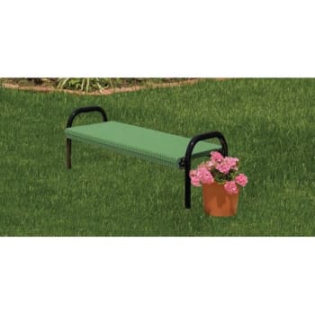Image for Ultrasite® In Ground Mount Ultra Bench, Green Galvanized Steel, 4' from HD Supply