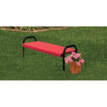 Image for Ultrasite® In Ground Mount Ultra Bench, Red, 4' from HD Supply