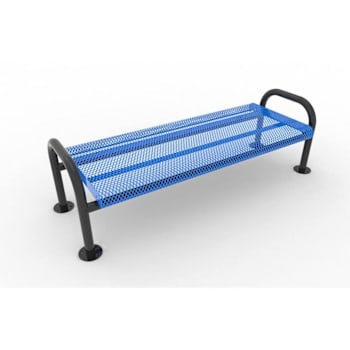 Ultrasite® Portable/Surface Mount Ultra Bench, Blue Galvanized Steel, 6'