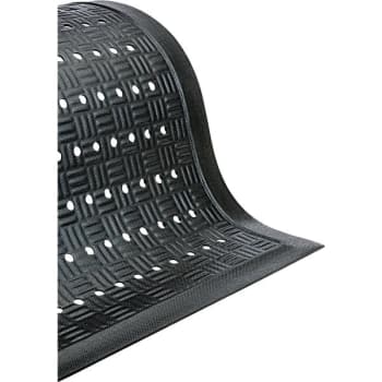 Image for M+a Matting Cushion Station Floor Mat, Slip Resistant Rubber, 7/16 Thick, 3' X 5', Black from HD Supply