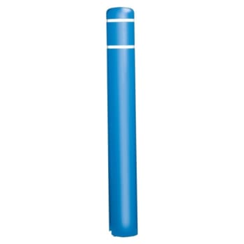 Image for Bollard Post Sleeve, Blue with White Tape, 4-1/2 x 52 from HD Supply