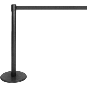 Contemporary Black Stanchion With Black Tape