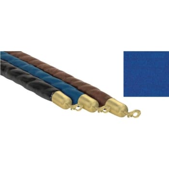 Image for Rope For Classic Stanchions, Blue With Gold Ends, 4' from HD Supply