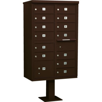Image for Salsbury Industries® Cluster Mailbox, 13 Boxes, Bronze from HD Supply