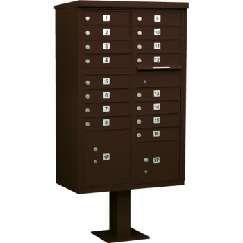 Image for Salsbury Industries® Cluster Mailbox, 16 Boxes, Bronze from HD Supply