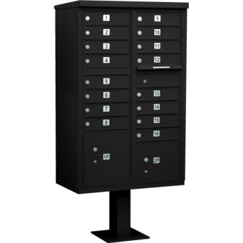Image for Salsbury Industries® Cluster Mailbox, 16 Boxes, Black from HD Supply