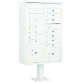 Image for Salsbury Industries® Cluster Mailbox, 16 Boxes, White from HD Supply