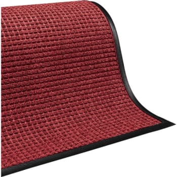 M+A Matting Waterhog® Classic Floor Mat, Red Black, 10' x 3'
