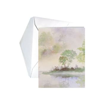 Image for Morning Mist Acknowledgement Cards, Interior Verse- "Lovely Card Poem...", Package Of 50 from HD Supply